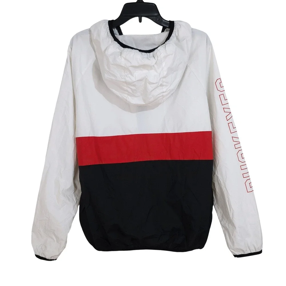 Ohio State Buckeyes Windbreaker Jacket Adult Large Ripstop‎ Nylon Scarlet & Gray